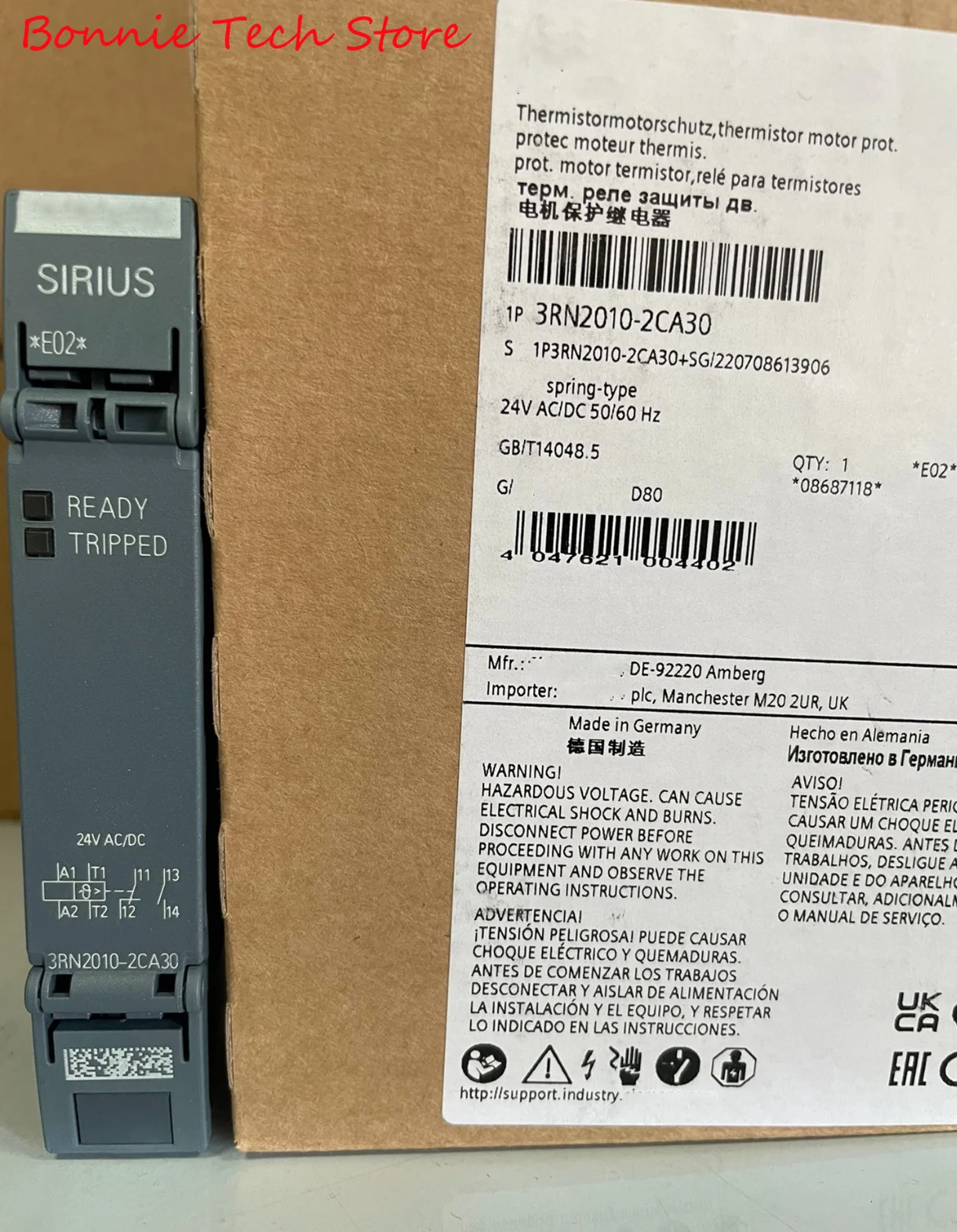 3RN2010-2CA30 для реле защиты двигателя Siemens с термистором