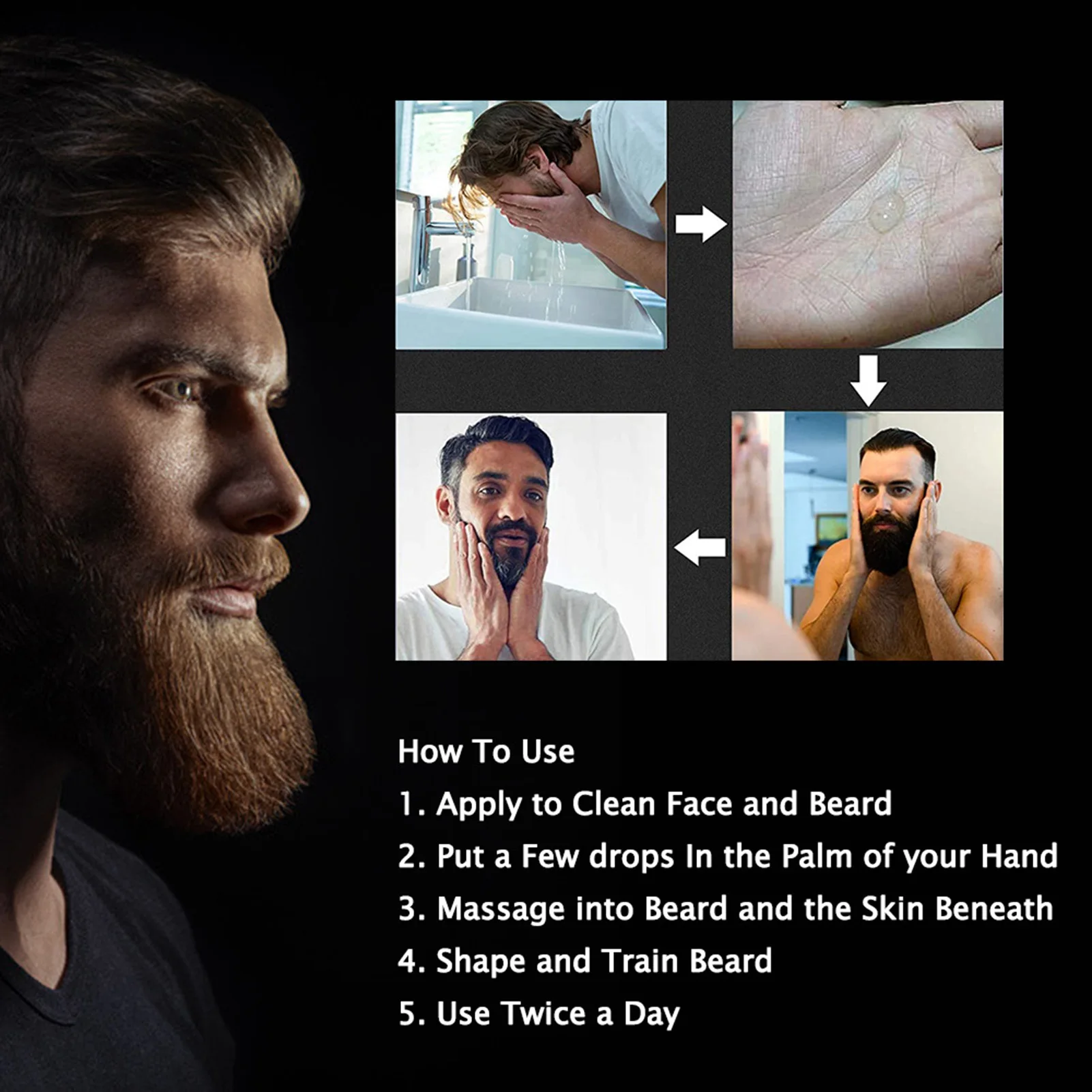 Масло для роста бороды мужчин сыворотка 30 мл стимулирует рост удлиняет густоту |