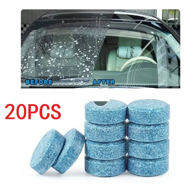 

1/5/10/20pcs Solid Cleaner Car Windscreen Wiper Effervescent Tablets Auto Glass Home Toilet Cleaning Concentrated Tablets