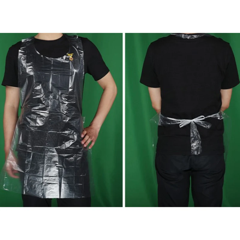 50/100 шт. одноразовые пластиковые фартуки