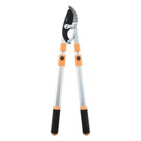 new telescopic long length scissor hedge anvil shear anti slip grip garden pruning hand tool ratchet cut tree branch