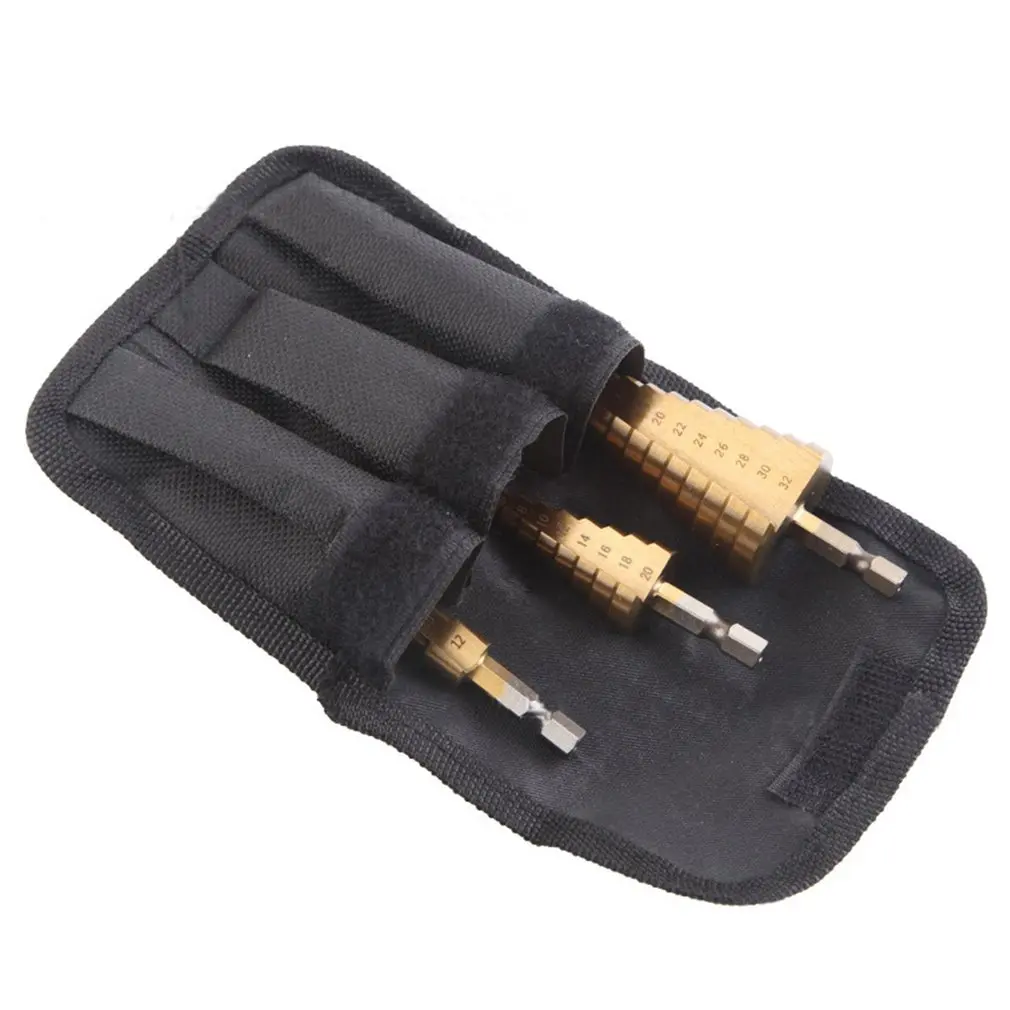 

Набор ступенчатых Сверл с шестигранной ручкой, 4-12 4-20 4-32 мм