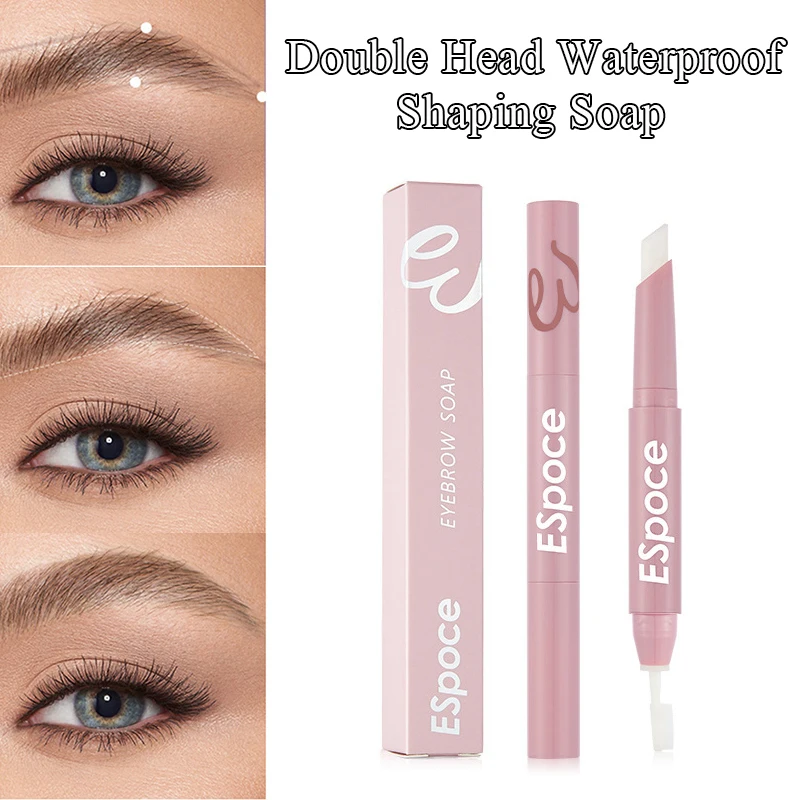 

Double-headed Makeup Eyebrow Gel Long-lasting Quick-drying Styling Wax With Brush Wild Brow Gel Shaping Tool Makeup