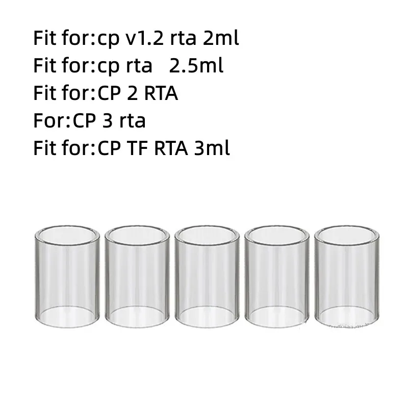 

5 шт. оригинальная прямая пузырьковая прозрачная стеклянная трубка YUHETEC для Advken Cp V1.2 2 3 TF Rta Cp Rta аксессуары для вейпа