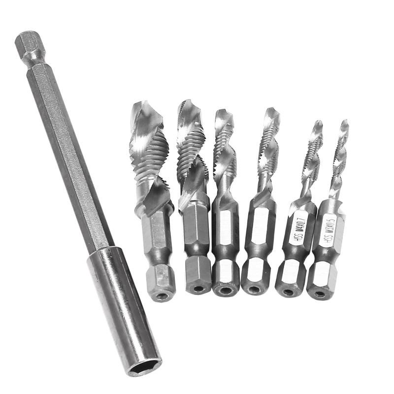

4341 Hexagon Shank M3-M10 Hexagon Shank Thread Metric Tap Drilling Screw Machine Compound Drill Bit