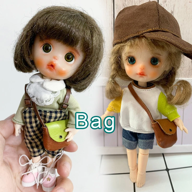 

D04-A016 children handmade toy 1/12 ob11 Doll BJD/SD GSC doll Accessories Casual cute messenger bag 1pcs