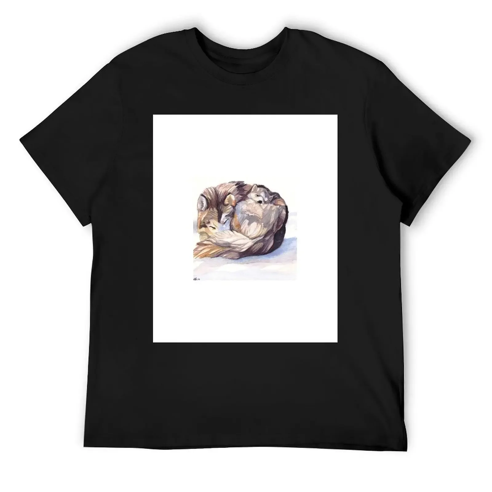 Футболка Mama Wolf винтажная футболка с рисунком футболки аниме для мальчика мужская