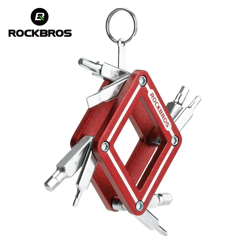 

ROCKBROS 8 in1 Bicycle Repair Tools Multi-purpose Wrench Bike Portable Strong Socket Screwdriver Chain Rhombus Cycle Tool Sets