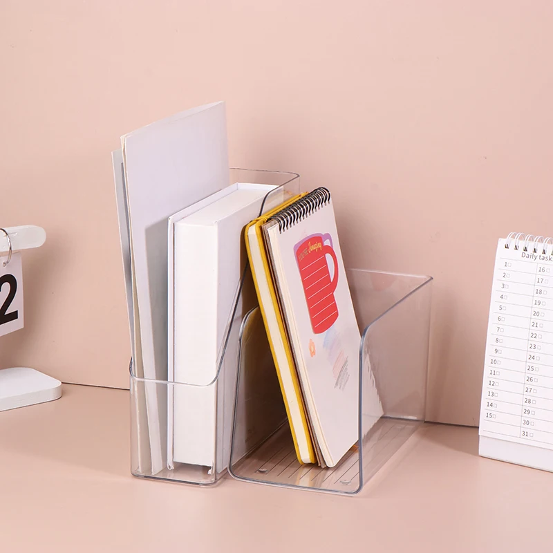 Прозрачные акриловые подставки для книг книжная полка настольная декоративная