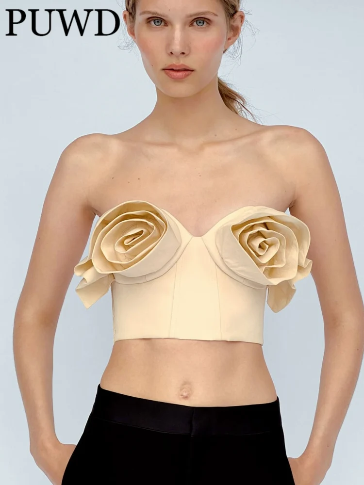 

2022 PUWD Женский, летний, без бретелек, с лепестками, на молнии