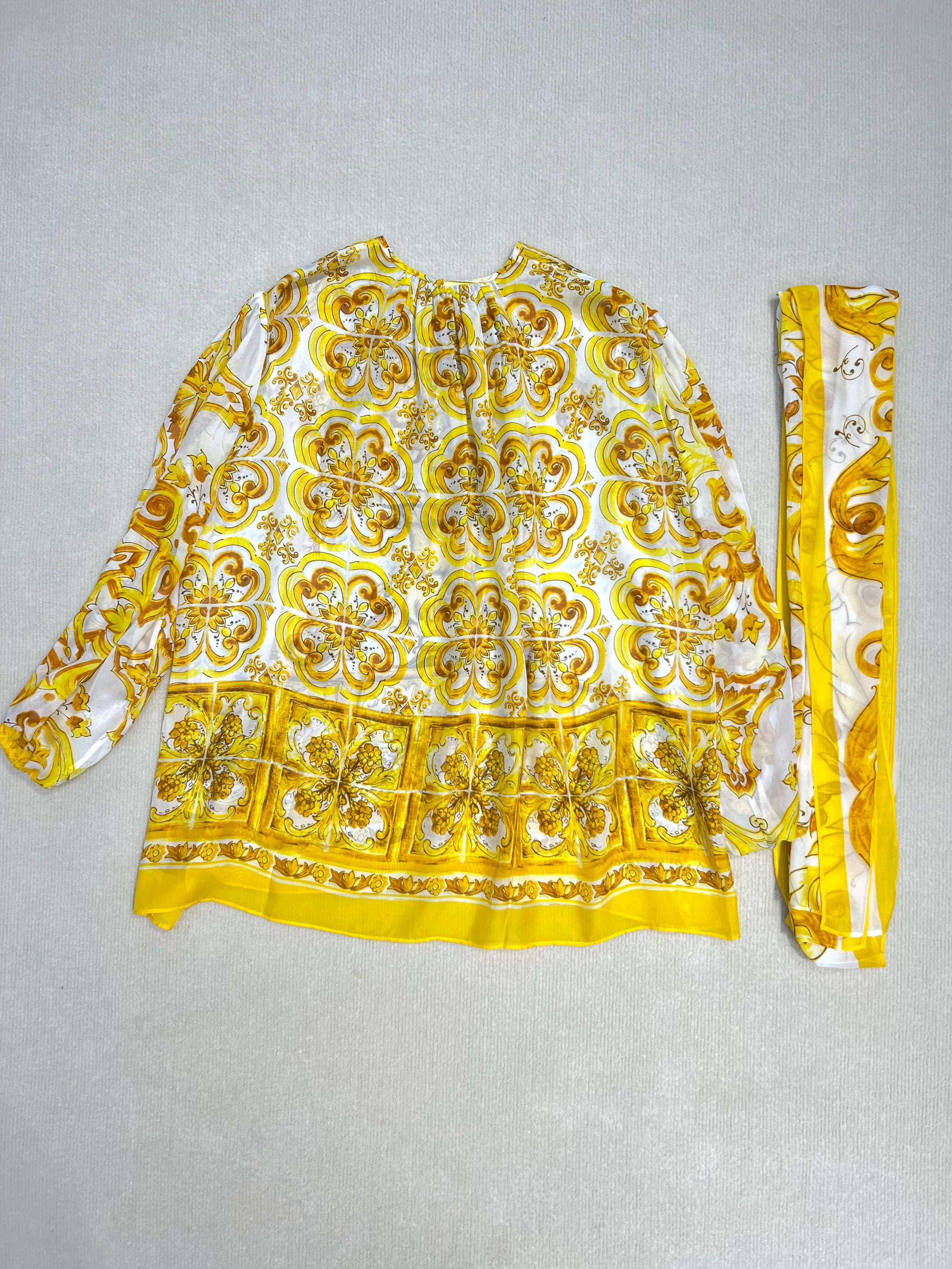 Женская шифоновая рубашка с принтом