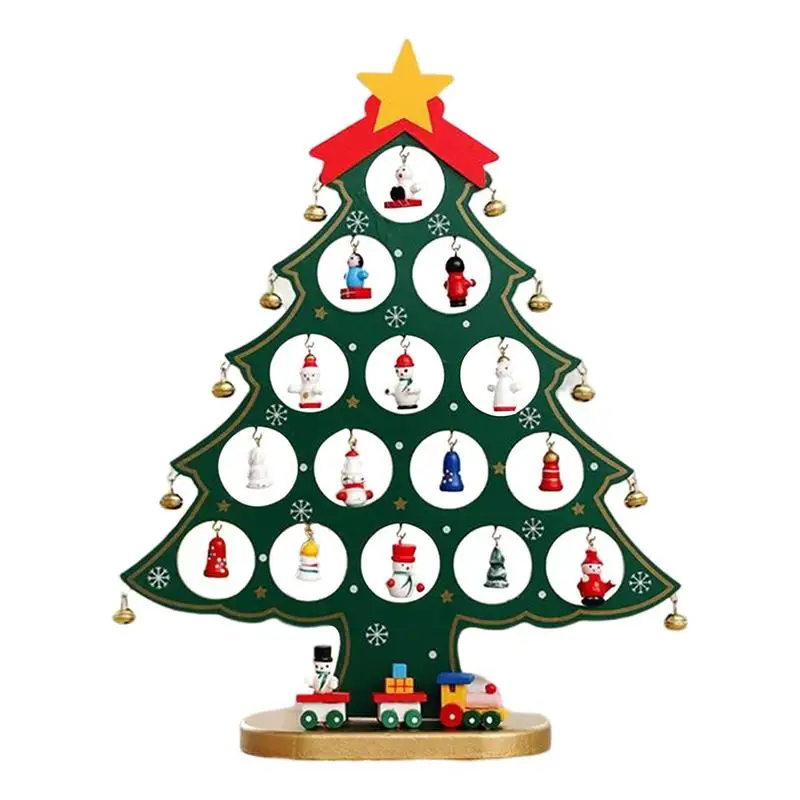 

Красочные рождественские украшения, креативное деревянное украшение для рождественской елки для дома, настольное украшение для вечеринки, новогодние подарки для детей