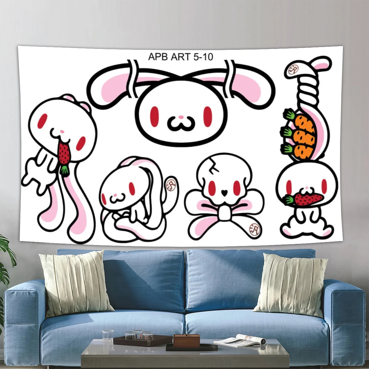 Kawaii G-Gloomy Bear Гобелен 3x5ft