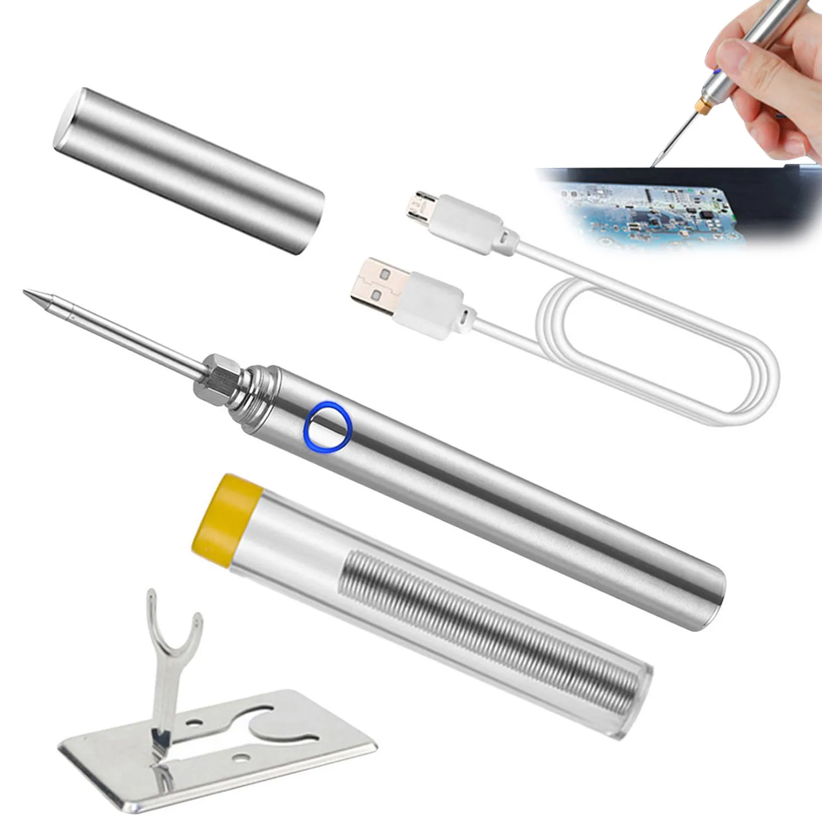 

Cordless Soldering Iron Kit Portable Cordless Rechargeable Soldering Iron Kit Portable Cordless Soldering Iron USB Charging