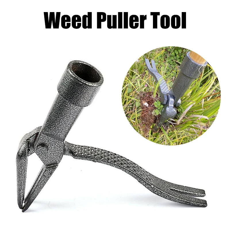 

Standing Weeding Puller Metal Weed Puller Head Garden Lawn Root Remover Weeder Manual Vertical Weeding Digging Grass Shovel
