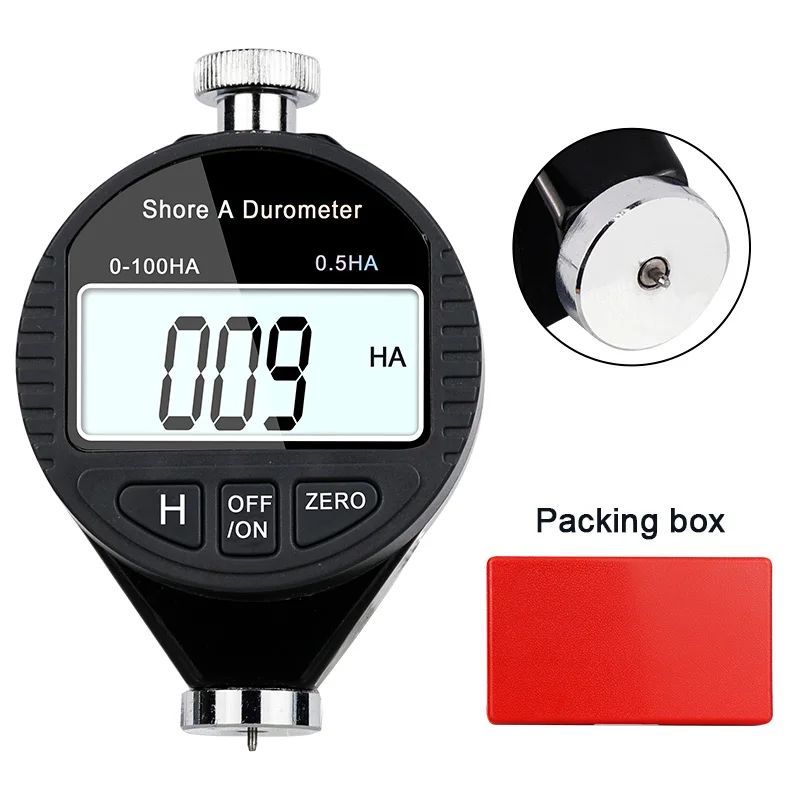 

Digital Shore Durometer 0-100HA Rubber Hardness Tester Meter Paragraph LCD Display Physical Measuring Instruments Tools