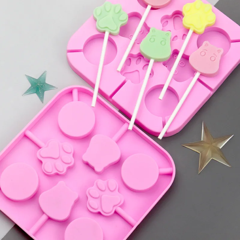 8 шт. круглые силиконовые формы в виде панды |