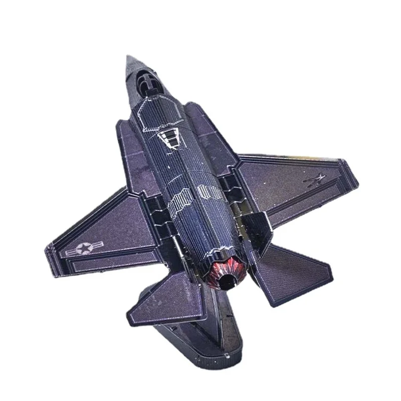 Цвет DIY 3d металлическая сборка головоломки истребителя серии F-35 истребитель