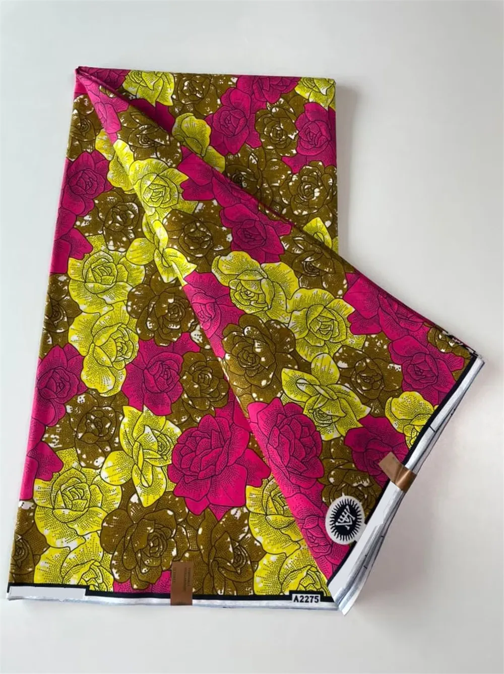 

100% Original Real Wax Ankara Fabric African Wax Fabric Ankara Block Prints Batik Dutch Fabric 6 Yards For Wedding Party VL-275