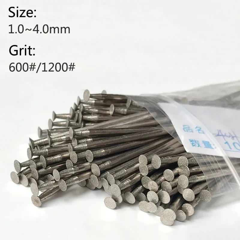 

5 шт. 2,35 мм хвостовик 1 ~ 4 мм H-образная чаша с гальваническим покрытием Алмазная головка сверло для шлифовки гравировки для вращающихся инструментов Dremel