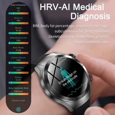 SmartWatch с лазерной терапией  ECG+PPG