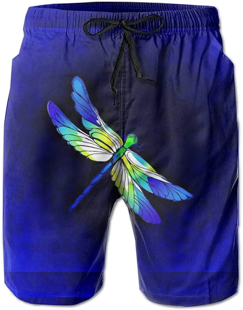 

Men's Colorful Swim Trunks Beach Board Shorts with Lining