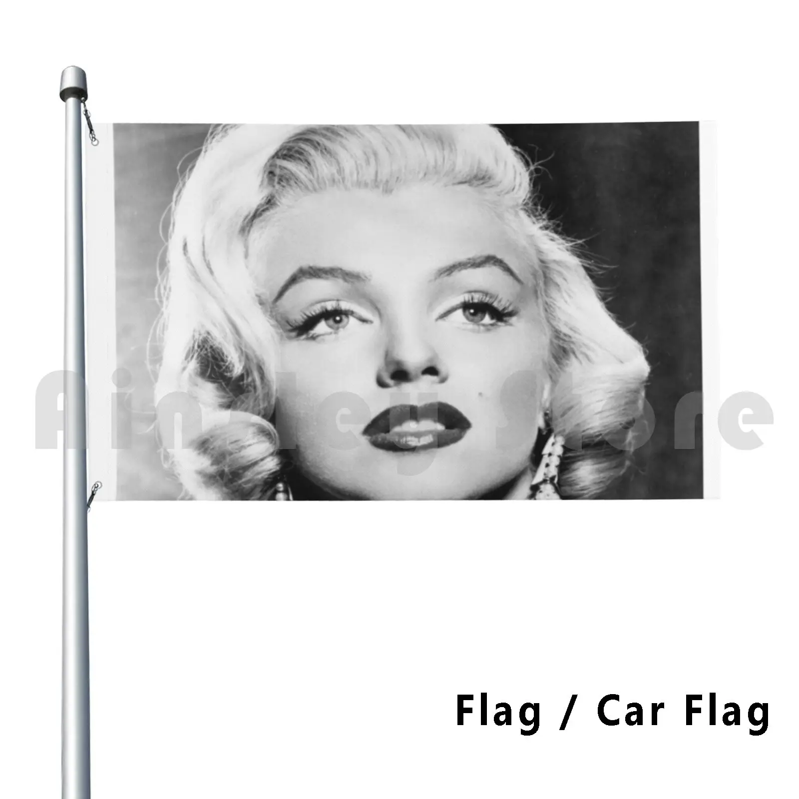 Marilyn Monroe 1953 Flag Car Flag Printing Custom Marilyn Monroe Monroe 1953 50s 50s Film 50s Movies 50s Cinema
