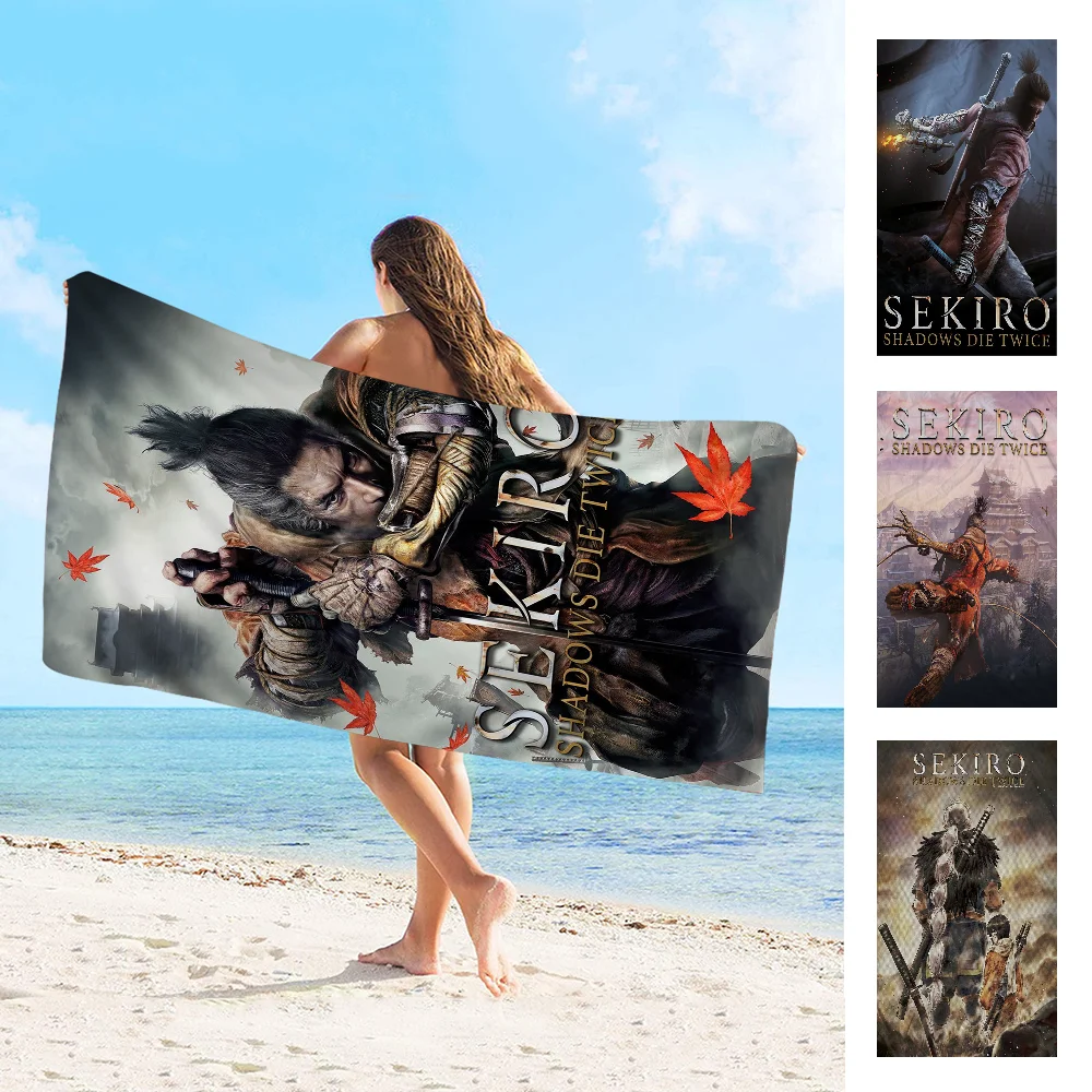 Sekiro Shadows Die Twice банное полотенце из микрофибры мягкое водопоглощающее дышащее для