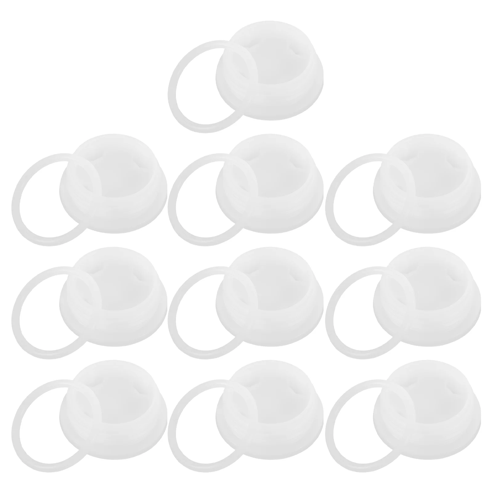 

10 pcs Sealing Gallon Barrel Caps Plastic Gallon Drum Lids Thread Gallon Jug Lids with Washers