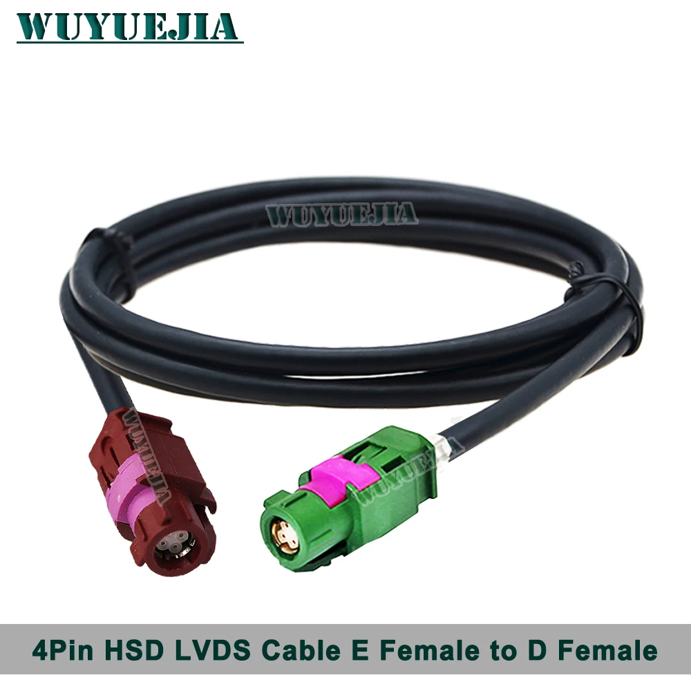 Высокоскоростной видеокабель HSD LVDS с зеленым E на фиолетовый D, 4 контакта, LVDS, GPS, MIB, экран Dacar 535, 4-ядерный Кабель VW, BMW, для Audi, Mercedes, автомобиля Высокоскоростной видеокабель HSD LVDS с зеленым E на фиолетовый D, 4 контакта, LVDS, GPS, MIB, экран Dacar 535, 4-ядерный Кабель VW, BMW, для Audi, Mercedes, автомобиля