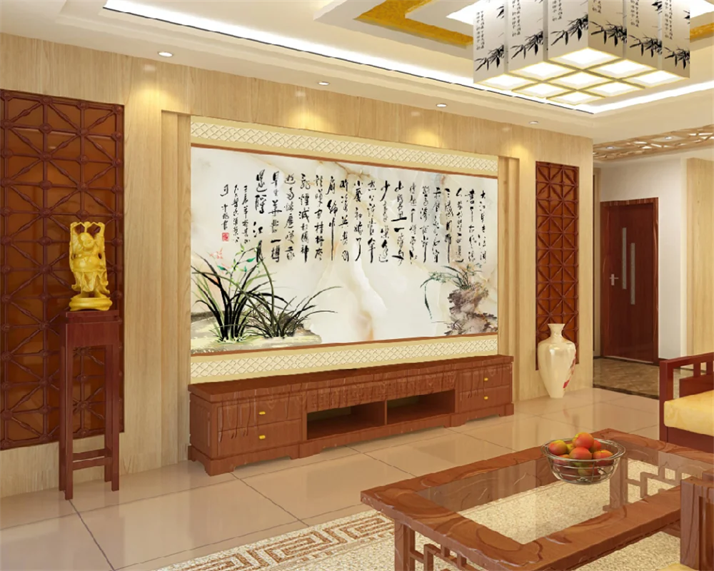 Обои на заказ новинка китайская поэзия каллиграфия Французская живопись