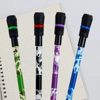multi function pen camouflage spinning pen rotating gaming ballpoint pen black ink for kid students japanese school supplies