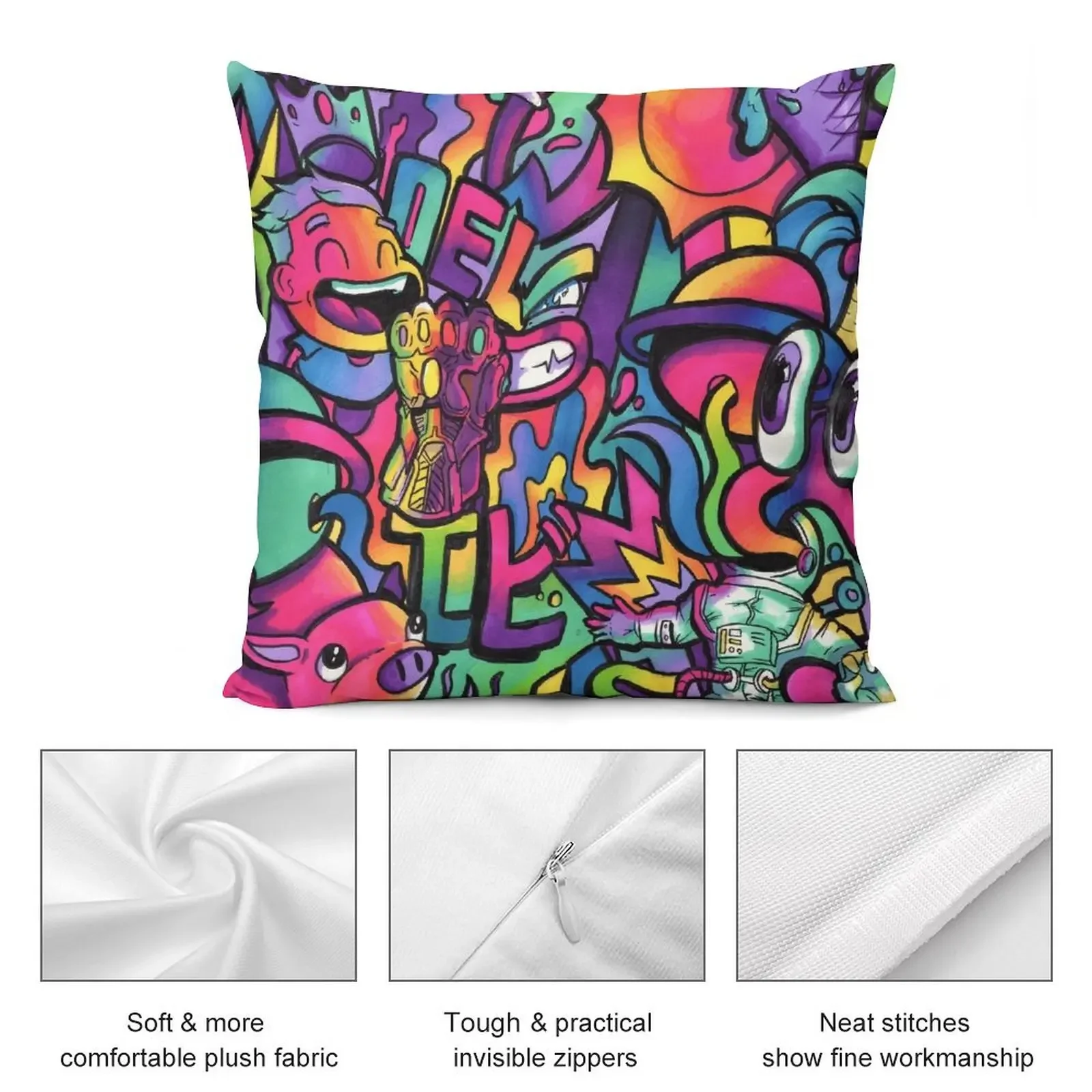 C H A M E L O N // Copic Marker Doodle Декоративная подушка Осенняя наволочка Диван Наволочка