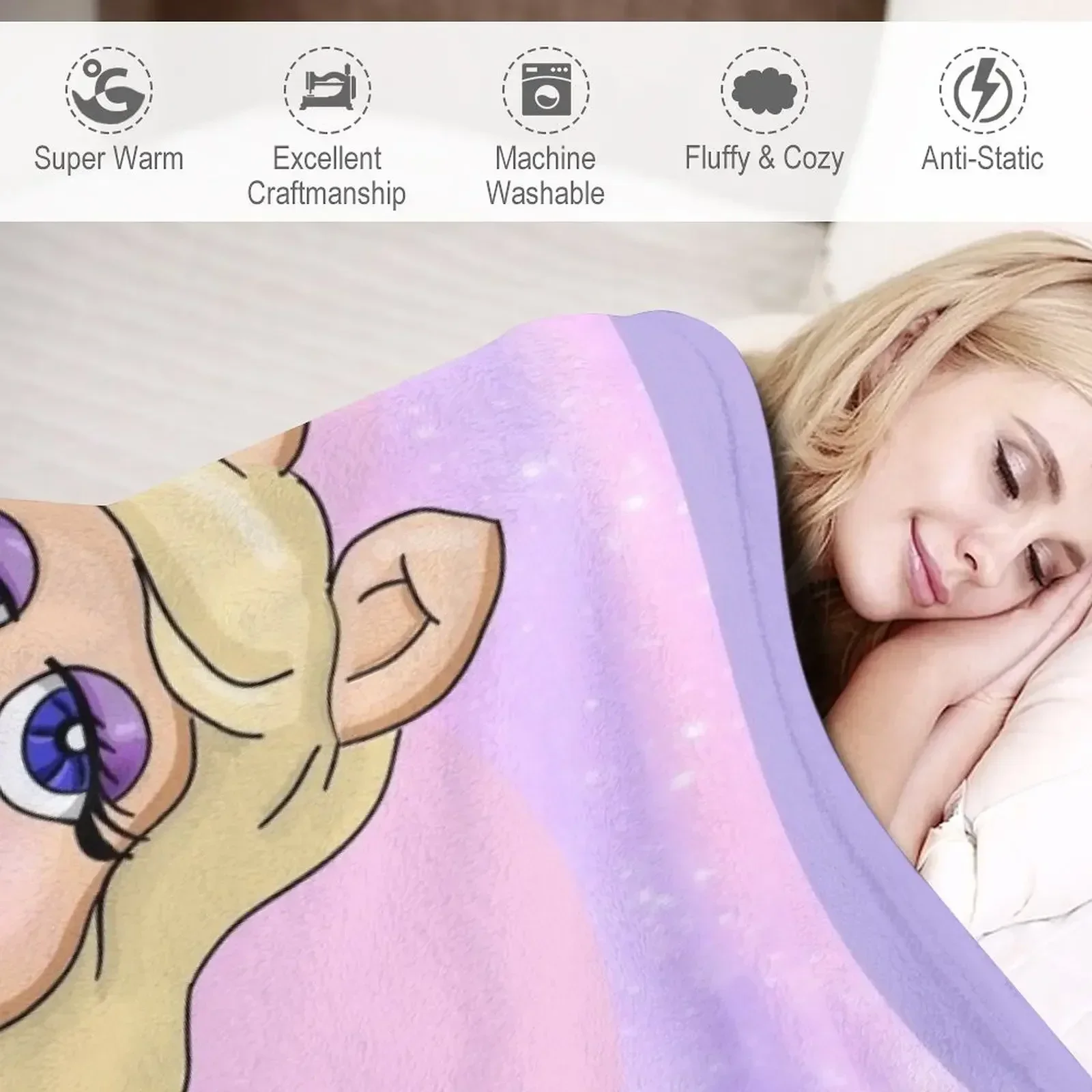 Одеяло Miss Piggy одеяло для дивана винтажные одеяла ретро