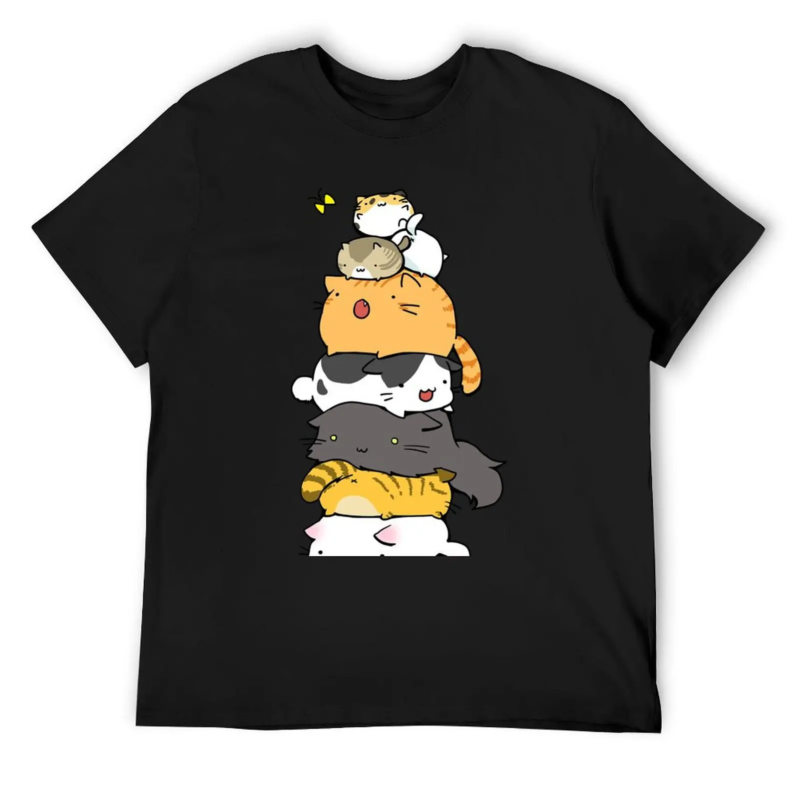 Футболка с котом Pusheen подарки для парня одежда в стиле хиппи простые белые