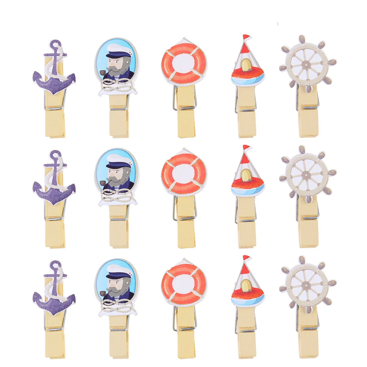 

4 Packs of Photo Clips Picture Clips Wooden Clips Photo Paper Clips for DIY