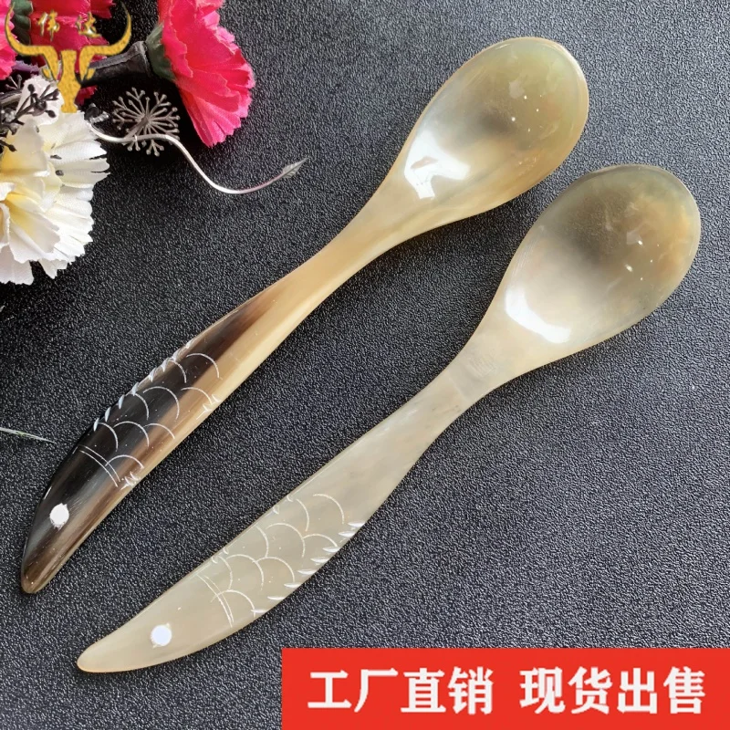 Новинка ложка с длинной ручкой гудок рыбка для еды чайная расческа фабричная