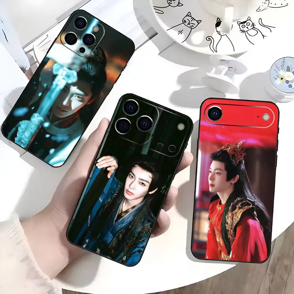 Фото Чехол для телефона Hou Minghao The Unclouded Soul The Glory для iPhone 17, 16, 15, 14, 13, 12, 11 Plus, Pro Max, XS, мягкий силиконовый, черный №1