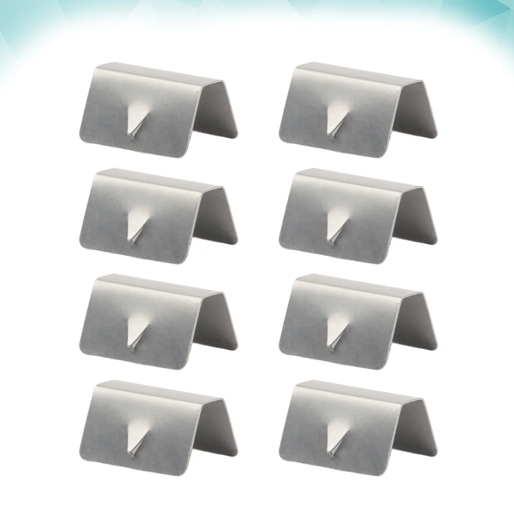 

8 Pcs Wind Rain Deflectors Channel Stianless Steel Clips Fitting Clips Replacements Compatible for Heko G3 Sned Clip (Silver)