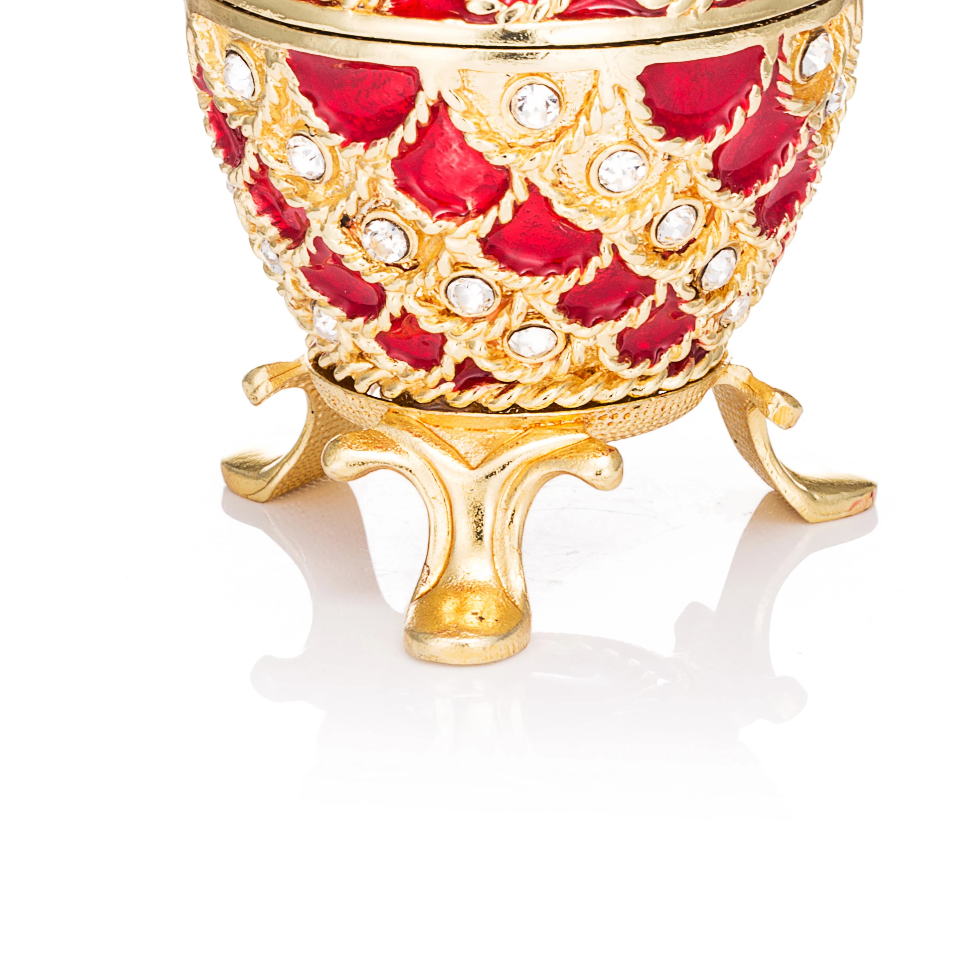 QIFU элегантное красное яйцо для ювелирных коробок подарок