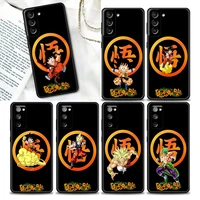 phone case for samsung galaxy s22 s7 s8 s9 s10e s21 s20 fe plus ultra 5g soft silicone case cover manga dragon ball z goku