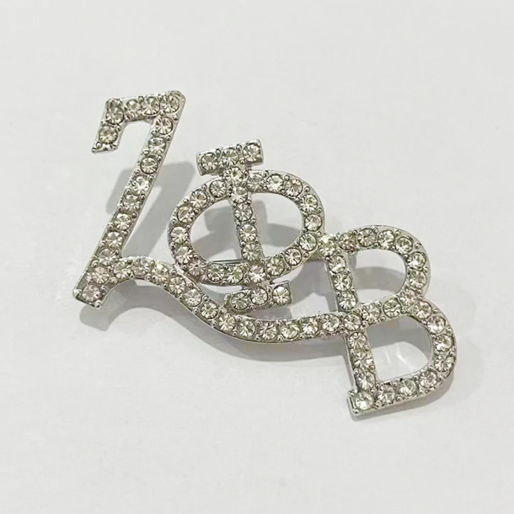 Zeta греческий буквенный бриллиантовый значок рождественский подарок брошь