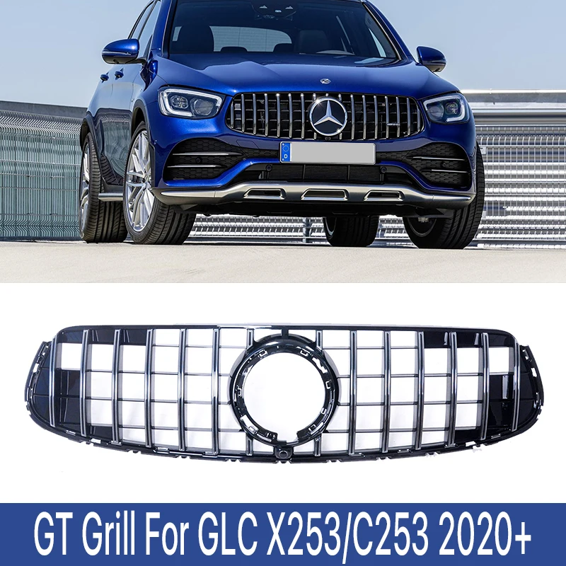 Черный гриль передний бампер panamerica GT Style решетка для барбекю Mercedes Benz GLC X253 C253 200 250