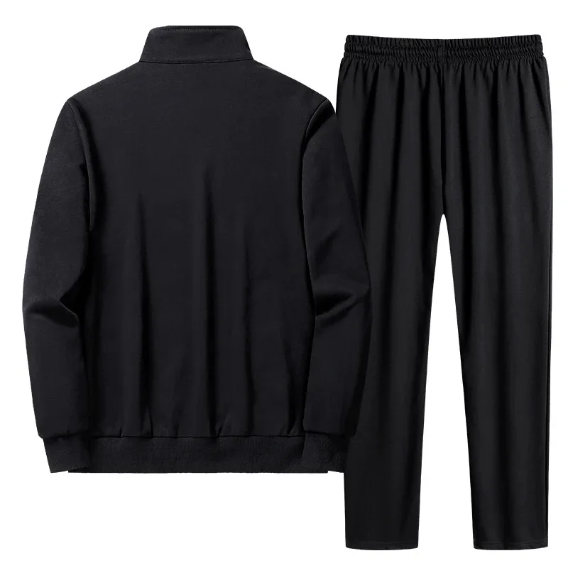 Men Set Large Size Fashion New Suit Sweatshirt Sweatpants Men's Set Male Tracksuit  Jacket 6XL 7XL 8XL Men Clothing