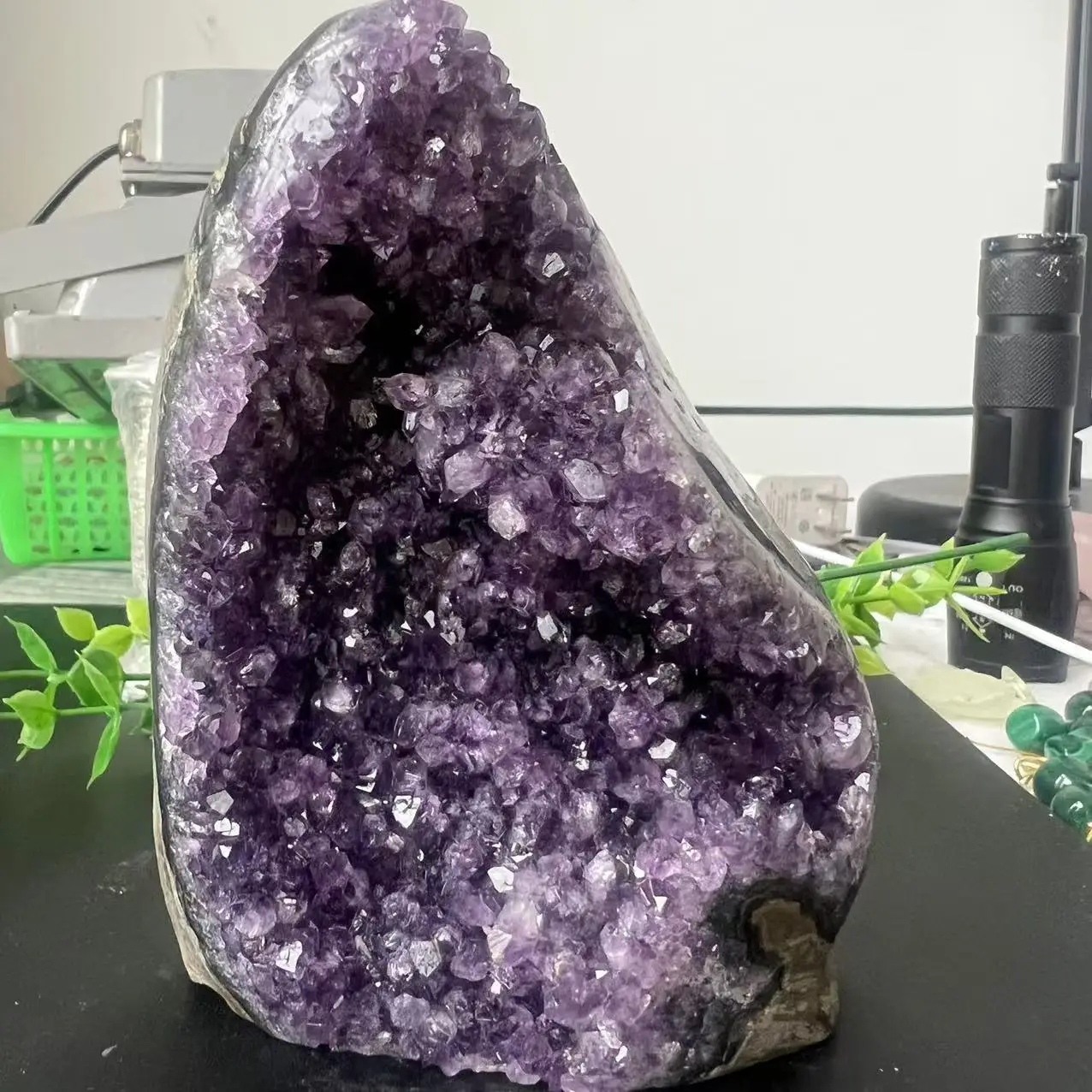 788 г 12 см натуральный уругвай мечта аметист кварц кристалл кластер стенд