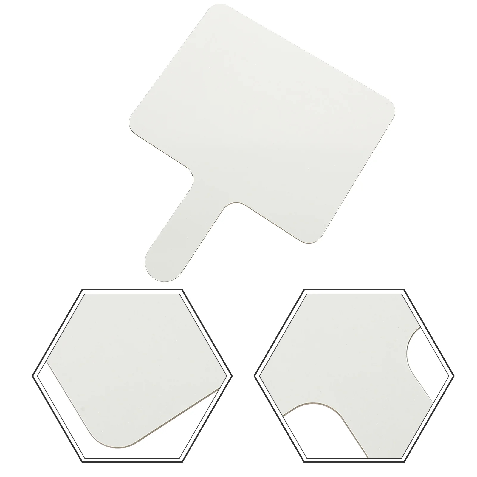 

Answer Board Dry Erase Small Whiteboard Double Sided Handheld Melamine Children Paddles Student