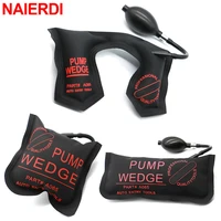 naierdi 3 size black air pump wedge commercial inflatable locksmith hand tools auto air wedge airbag for car door window open