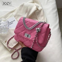 women bag fashion quilted leather square handbag for women brand chain strap crossbody bag luxury design female shoulder bags