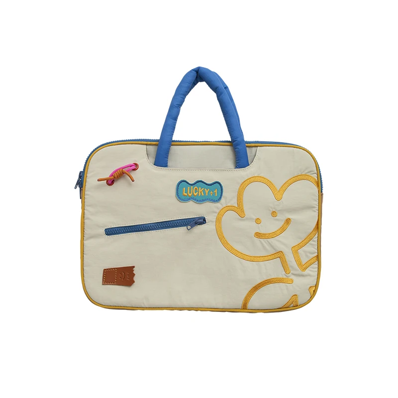

New Cute Laptop Handbag Large and Small Size 13.3-Inch/15.6-Inch/14-Inch Embroidered Portable Decompression Computer Bag