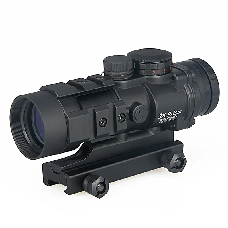 PPT 3X Hunting airsoft Scope 3x Prism Tactical Sight with Ballistic CQ Reticle Riflescope Sniper Scope Airsoft Air Guns gs1-0309